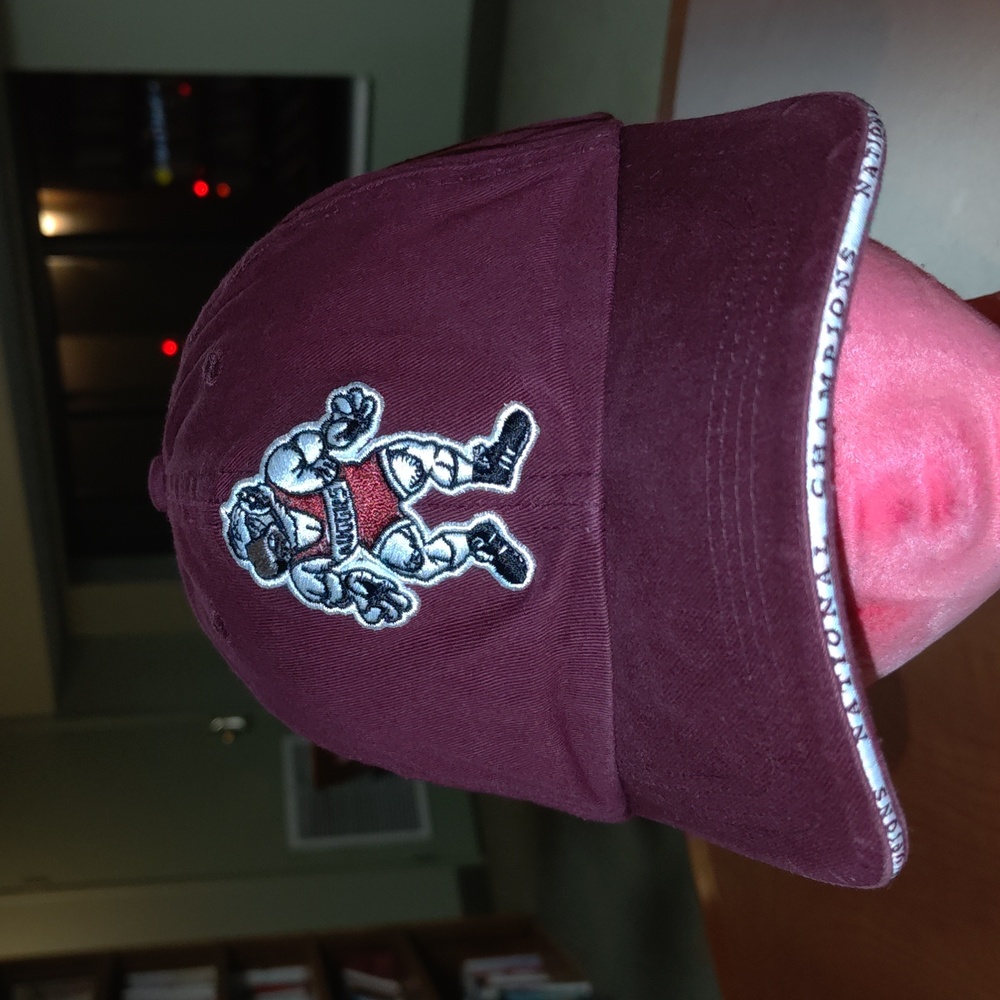 National Champions Augsburg Wrestling Embroidered Logo Strapback Hat Cap